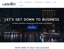 Tablet Screenshot of consultlegacy.com